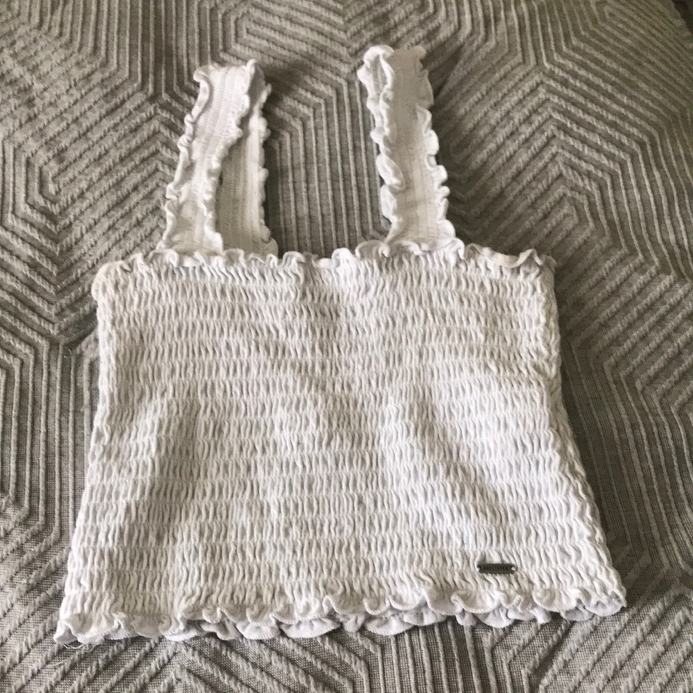 hollister smocked tank top
